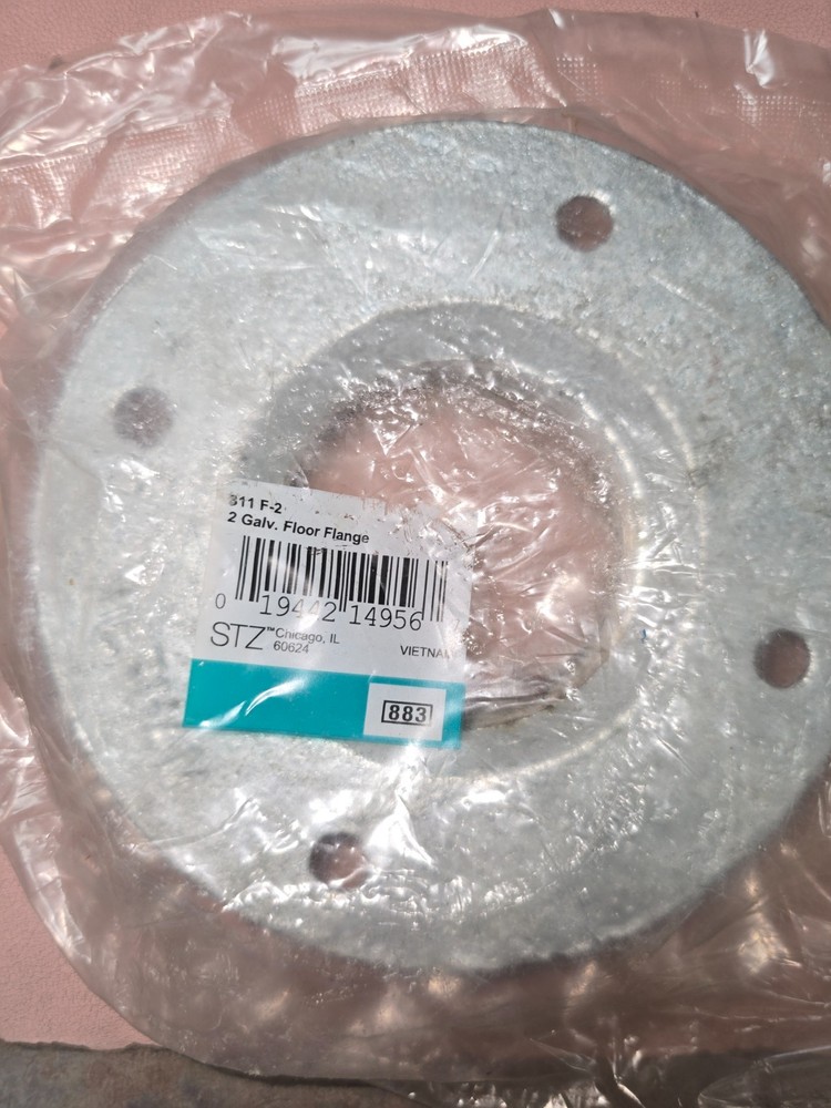2″ Galvanized Floor Flange 311-F-2 STZ Iron Pipe Mount Industrial Hardware