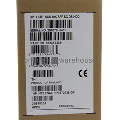 HPE 872481-B21 872738-001 1.8TB SAS 10K 12Gb/s 2.5″ 512E HDD Hard Drive New- US