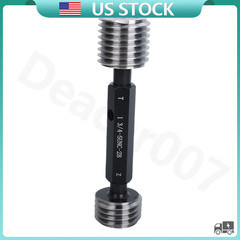 NEW 1 3/4 5 UNC 2B THREAD PLUG GAGE 1.75 5 GO NO GO P.D.’S = 1.6201 & 1.6317