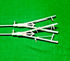 2pc Laparoscopic V-Shape Needle Holder Curved Jaw 5mmx330mm Reusable Instruments