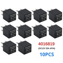 10PC For POLARIS 4016819 General Purpose Power Relay Coil Voltage 12VDC 20A 4Pin