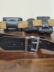 Safariland Duty Belt Basketweave Glock Holster Mag Pouch Cuff Case Radio Holder