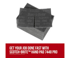 3M SB 7448 PRO Hand Pad 6 in x 9 in Hand Sanding Pad, Free Shipping, 3 bx