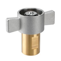 1 inch Wet-Line Wing Nut Hydraulic Quick Coupler / Coupling Set Brass NPT Screw