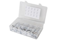 Aluminum Spacer Standoff Bushing Assortment Kit 3/8″ OD x 1/4″ ID (150 pcs)