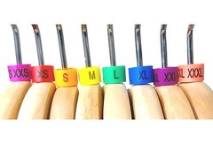 Colored Hanger Sizer Garment Markers “XXS-5XL”Plastic Size Marker Tags All Sizes