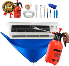 13PCS Mini Split Cleaning Kit with 2L High Pressure Sprayer, Deep Cleaning Air