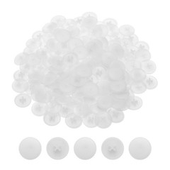 Screw Cap Covers, 158Pcs 17mm – Plastic Self-lock Nut Screw Cap, White