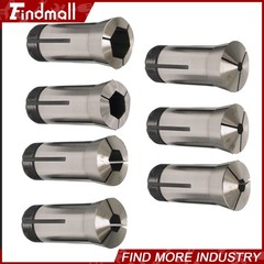New 7PC 5C Hex. Collet Set 1/4″, 5/16″, 3/8″, 1/2″, 5/8″, 3/4″, 7/8″ 0.0006TIR