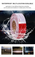 Conspicuity Tape DOT-C2 Approved Reflective Trailer Red White 2”x100’ -2Roll US