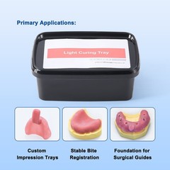 AZDENT Dental Light Cure Custom Tray Material – Pink – 2mm – 50 Pcs/Box FDA CE