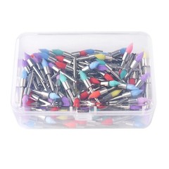 Disposable Dental Prophy Polishing Brush Latch Tapered Type Rainbow 100Pcs/Box