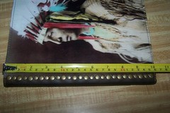 Leather Native American Indian Chief Portrait Studded Note Pad Paper Folder