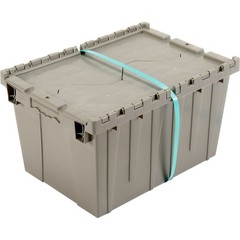 Global Industrial Distribution Container With Hinged Lid 21-7/8×15-1/4×12-7/8