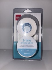 Office Depot 1-Line Pricing Labels Fits OD01-8 & Garvey 2212 – 4800 Labels