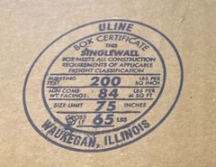 25 Shipping Boxes HEAVY DUTY 8″x6″x4″ ULine S 4080 Burst Test 200 lb.