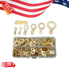 150pcs O-Type Copper Terminal Lug Set – Electrical Wiring Connectors Kit