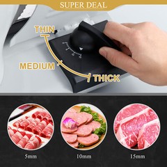 7.5″ Blade 150W Commercial Meat Slicer Electric Deli Slice Veggie Cutter Kitchen