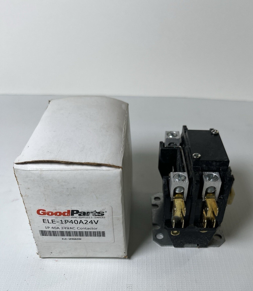 Good Parts ELE- 1P40A24V Magnetic Contactor 1P 40A 24VAC Coil Voltage HVAC