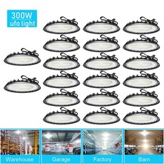 20Pcs 300W UFO Led High Bay Light Industrial Warehouse Garage Commercial Light