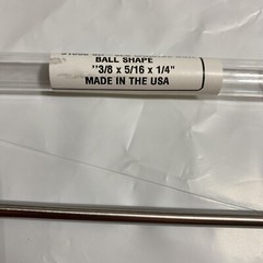 RHODIUS 3/8″ x 5/16″ x 1/4″ Shank SD-3L6 Ball Nose Single Cut Carbide Burr US