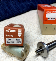 Machinist Tools: Sensitive Hand Feed 1/2″ Arbor and a Rohm Keyless Chuck (NOS)
