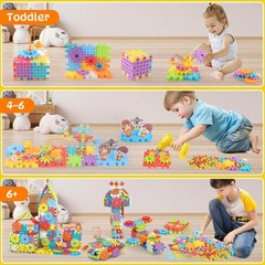 Gears Building Blocks, STEM Educational Toys 5.9 x 10.23 x 8.66 inches