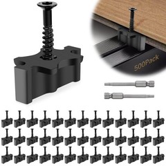 500 Pack Hidden Deck Fasteners for Composite Decking Board, Composite Decking…