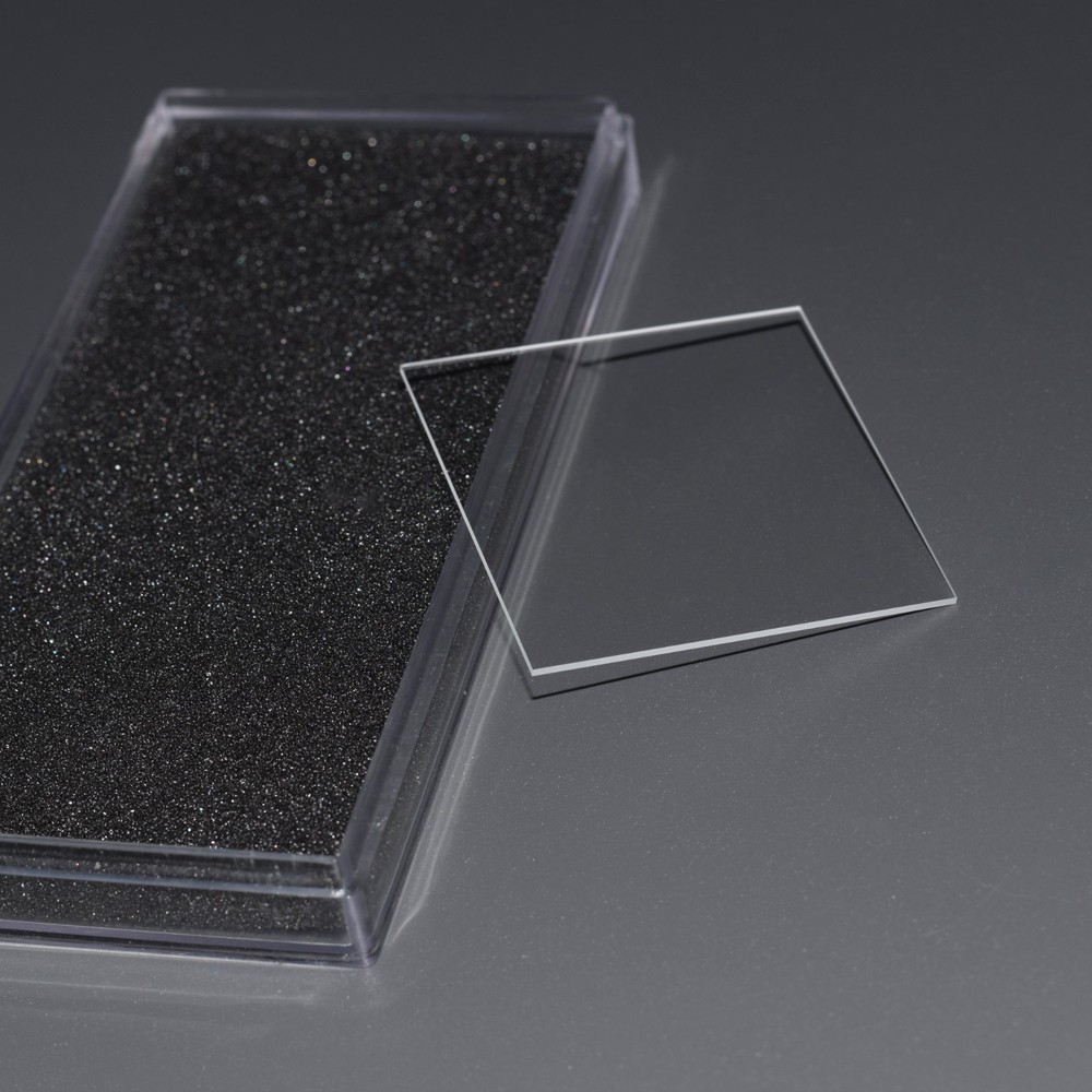 Imported Corning 7980 HPFS Fused Silica Glass Quartz Substrate 50x50mm T1/2mm