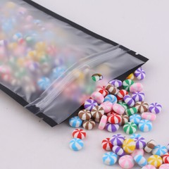 Flat Clear Black QuickQlick™ Resealable Pouches with Hang Hole Variety QTY Sizes