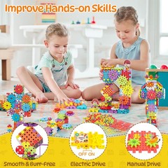 Gears Building Blocks, STEM Educational Toys 5.9 x 10.23 x 8.66 inches