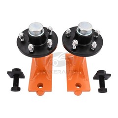Pair 5x 4.5 Lug Superior Shipping Container Wheels, Spindle Kit 6000LB US