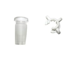 Glass Size Reducer Adapter with Keck Clip (14mm to 10mm and 18mm to 14mm)