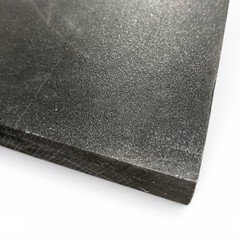1″ x 24″ x 36″, HDPE Plastic Marine Board, Sheet, Black