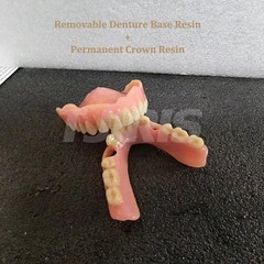 Dental Rigid Removable Denture Base 3D Printing Resin for DLP/LCD Printer 1kg