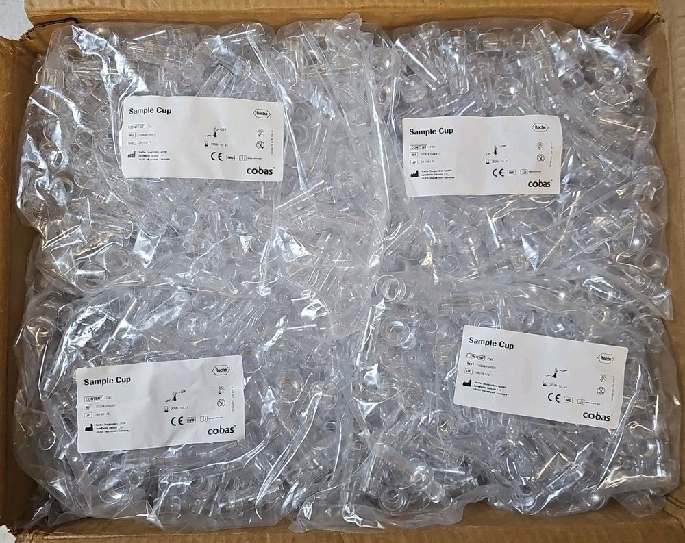 Sample Cup, 3mL, polystyrene , 250/bag, #10394246001 (4 Bags) 1000 Total