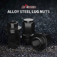 24Pcs M12X1.5 Factory Style Black Lug Nuts Tacoma 4Runner FJ Cruiser GX460 GX470