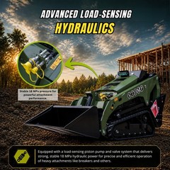 Free Ship TYPHON STOMP V1000 24.4hp 1.5Ton Kubota D1105 w Fork Pallet Attachment