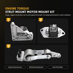Engine Motor Mount Set Volvo S60 S80 V70 XC70 XC90 2.5T 01-06 30778951 30680750