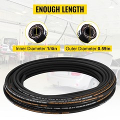 VEVOR Hydraulic Hose 1/4″Coiled Hydraulic Hose 100ft Hydraulic Hose 5800 PSI