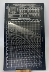 Usines Tornos R10 Speed Threading Chart Plate T347 Moutier Suisse Screw Machine