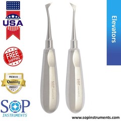 Dental Tooth Extraction Cryer Elevators Left & Right Surgical Root Instruments