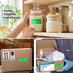 Gersoniel 600 Pcs 1 x 2.25 Inch Quality Control Inventory Labels Will Not Fade R