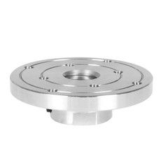 4-Inch Steel Wood Lathe Face Plate, 1 Inch x 8 tpi Threaded With Set Screws