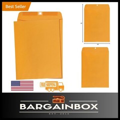 100-Pack 10″ x 13″ Gummed Seal Kraft Mailing Envelopes – Secure and Reliable