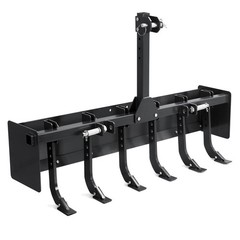 💎55″ Box Blade for Tractor 3 Point Hitch Box Scraper for CAT-0 & CAT-1 Black
