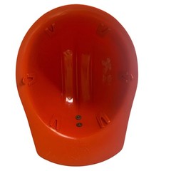 Vtg US Navy Officer E D Bullard Co Orange Hard Hat Adjustable USA