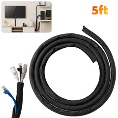 Split Braided Cable Sleeve Nylon Self Wrap Wire Loom Cord Management Protector
