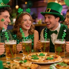 NIEITRK 8Pcs St. Patrick’s Day Shamrock 11*6inch, ASaint