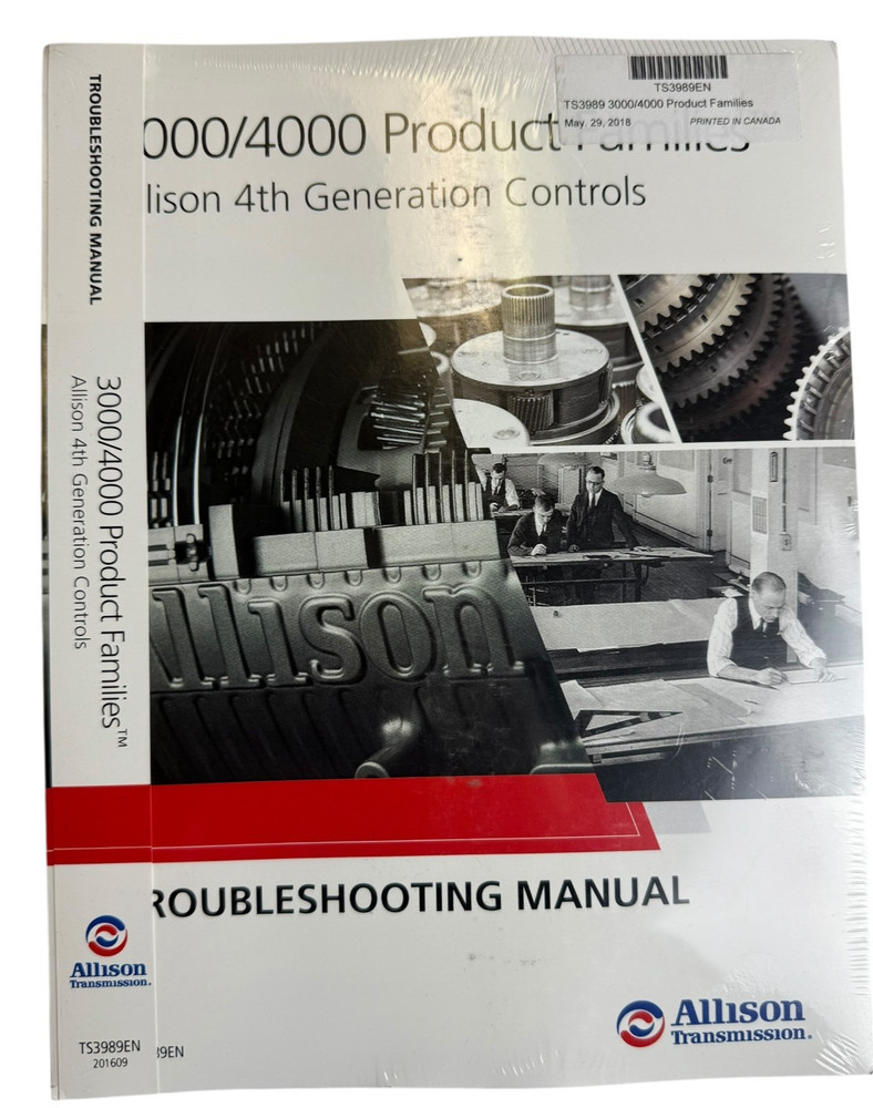 Allison 4th Gen Troubleshooting Manual 3000 and 4000 Product Fam TS3989EN